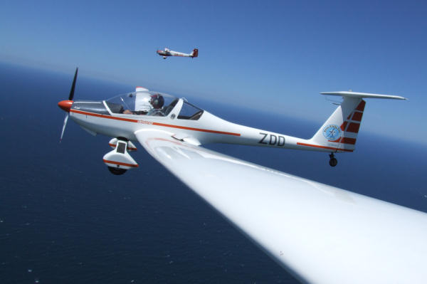Motor gliders over Byron Bay